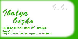 ibolya oszko business card